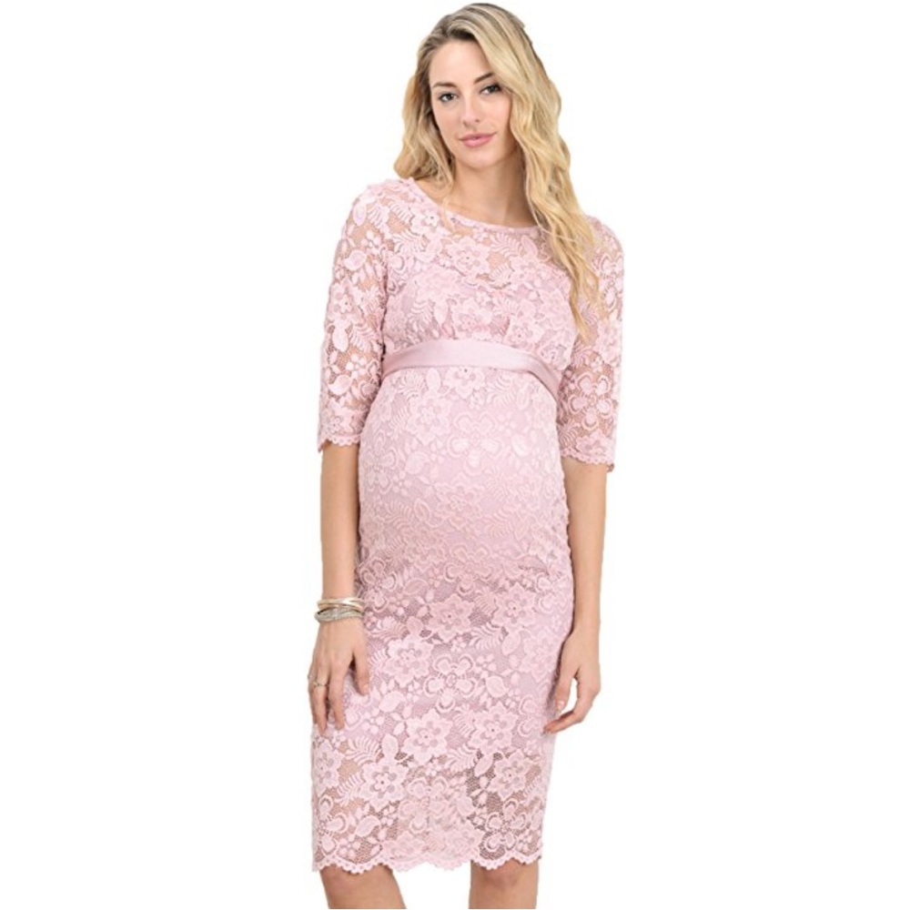 Floral Lace Maternity Dress